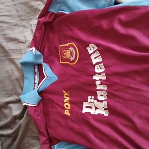 West Ham United Pony Dr. Martens Size Large Jersey